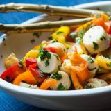 Smart Gal Salad: Tri-Color Peppers, Hearts of Palm, Cilantro