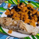 Seared Snapper with Roasted Sweet Potato Salad