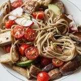 Soba Noodle Salad with Asian Pesto