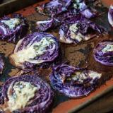 Roasted Cabbage with Roquefort