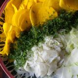 Winter Salad with Green Apples and Golden Beets