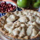 Apple Cranberry Pie with Cheese! Crust