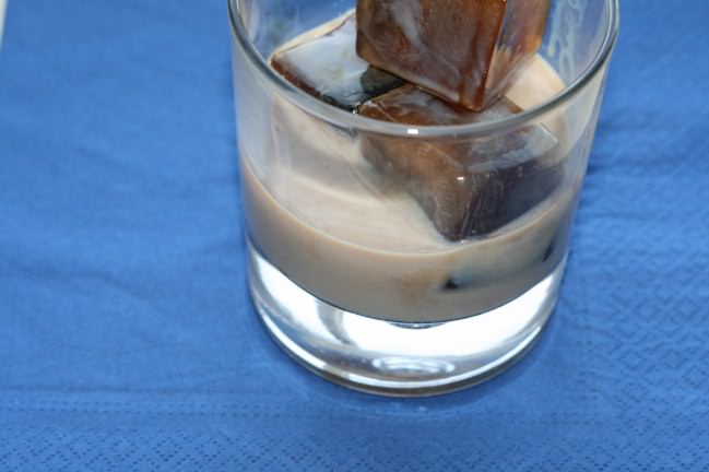 coffee ice cubes and baileys