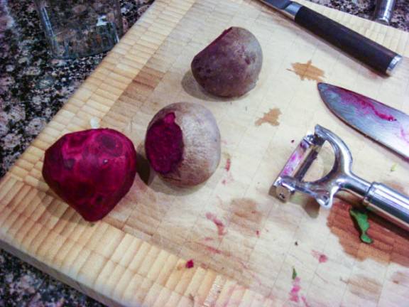 peeled beets