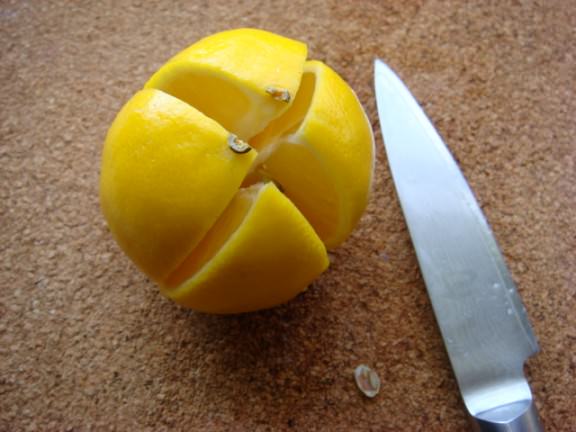 preserved lemon almost quartered