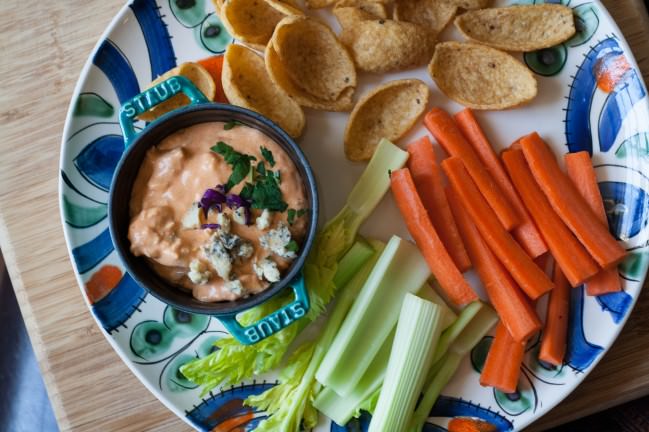 buffalo chicken dip aerial