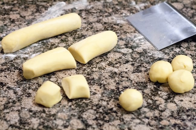 brioche dough portioning