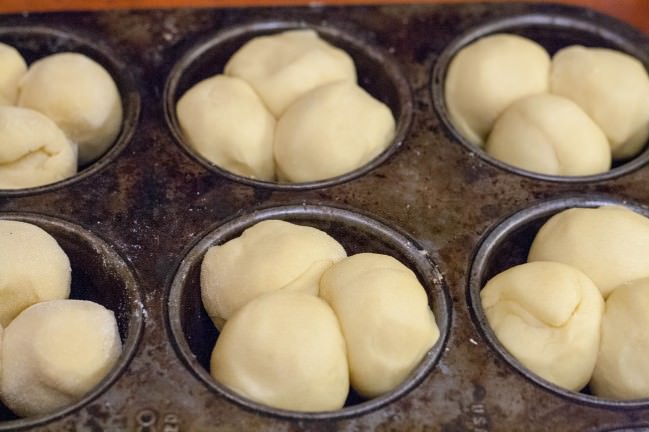 brioche dough ready for oven