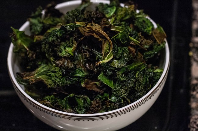 reserved roasted kale
