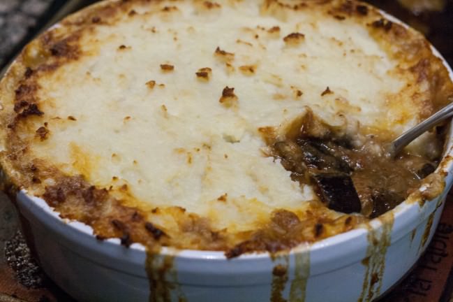 shepherd's pie in baking dish