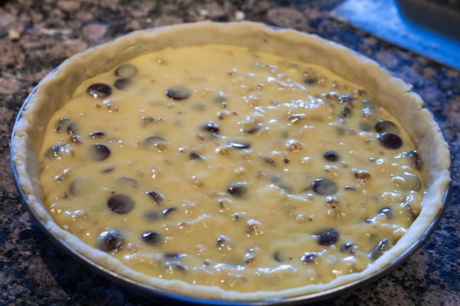 chocolate walnut pie filling