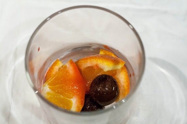 maraschino cherries and oranges for an old fashioned
