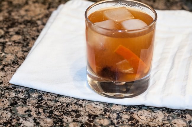 old fashioned on the rocks cocktail napkin