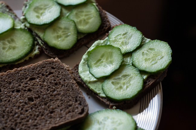 openface cucumber sandwiches