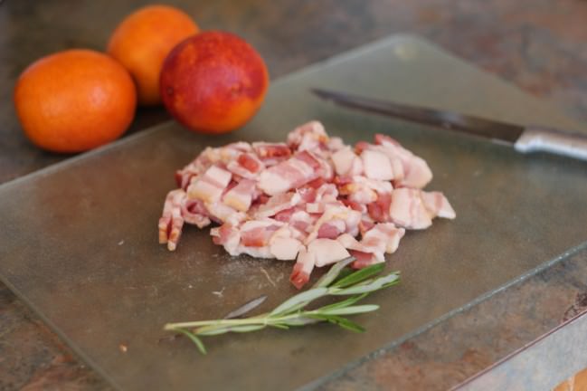 diced bacon