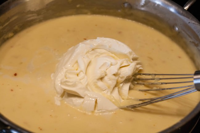 cheese sauce plus mascarpone