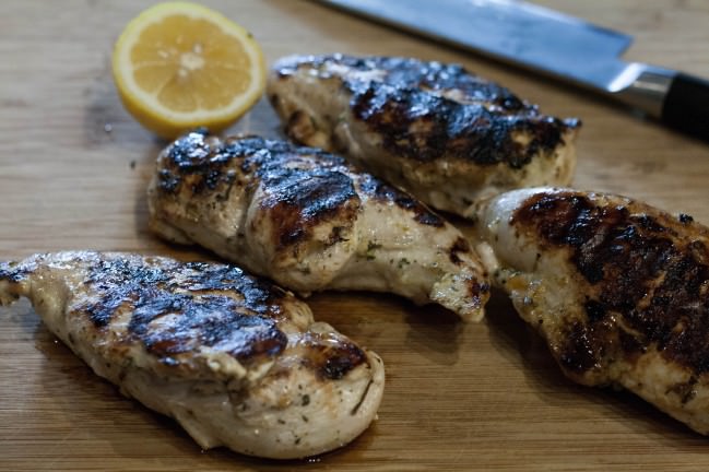 grilled chicken breasts