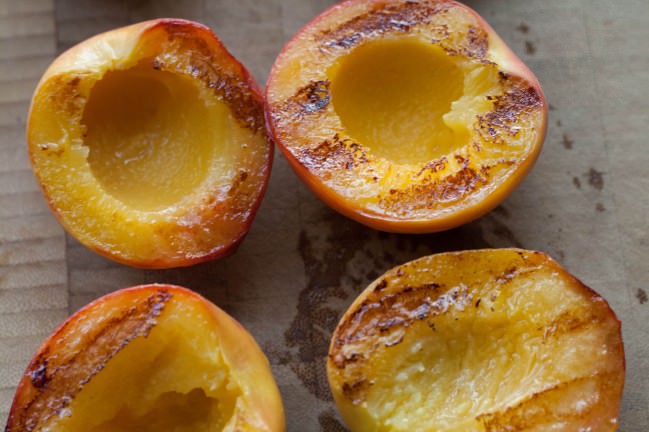 grilled peaches