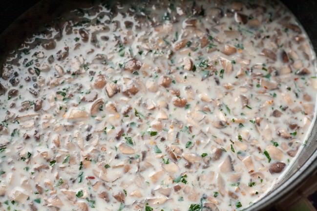 homeade cream of mushroom soup