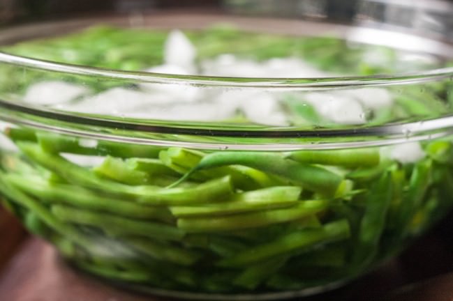 shocking green beans