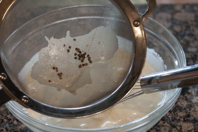 strain cream to remove seeds