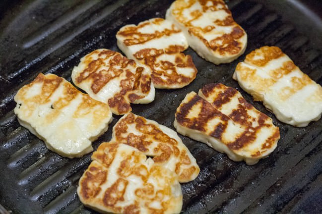 grilled haloumi