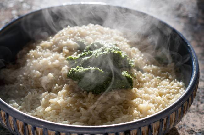 orzo with dill pesto