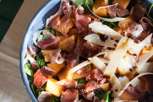 prosciutto melon salad