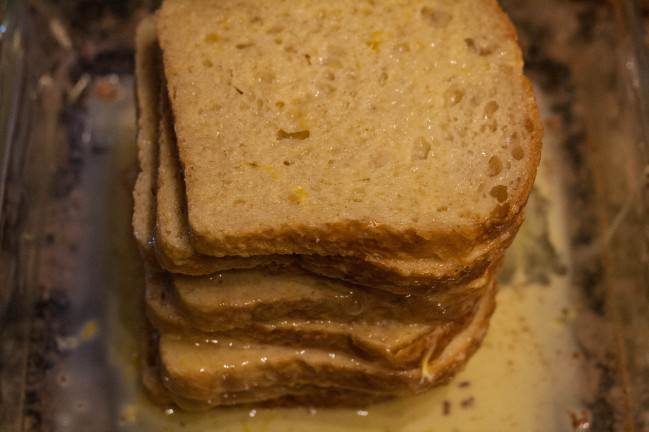 stack of battered french toast