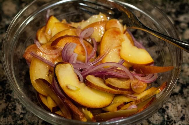 quick pickled nectarines