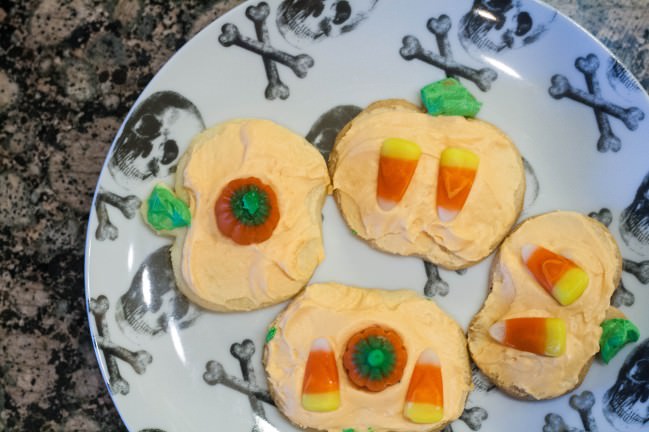 halloween pumpkin sugar cookies