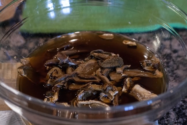 soaking porcini mushrooms