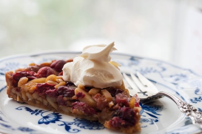 cranberry caramel tart