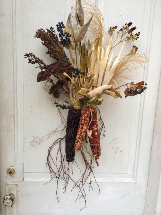 foraging and creating door decorations