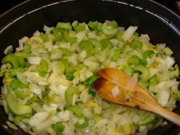 sauteed celery onions and fennel