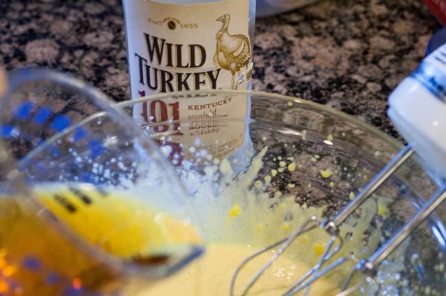 Egg Nog adding wilk turkey