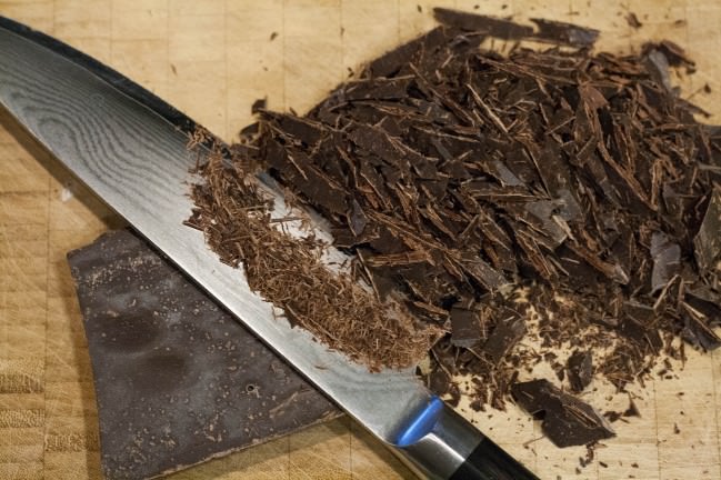 chopped chocolate