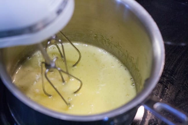 hollandaise whisking more butter