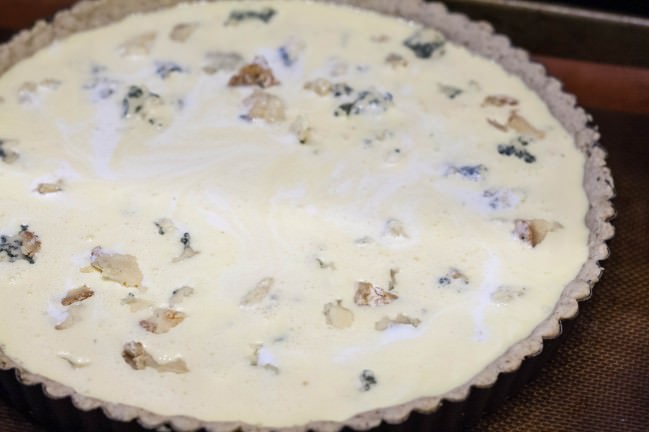 stilton tart filled