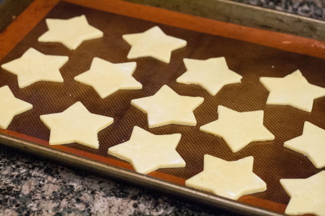 swedish orange cardamom stars stamped to bake