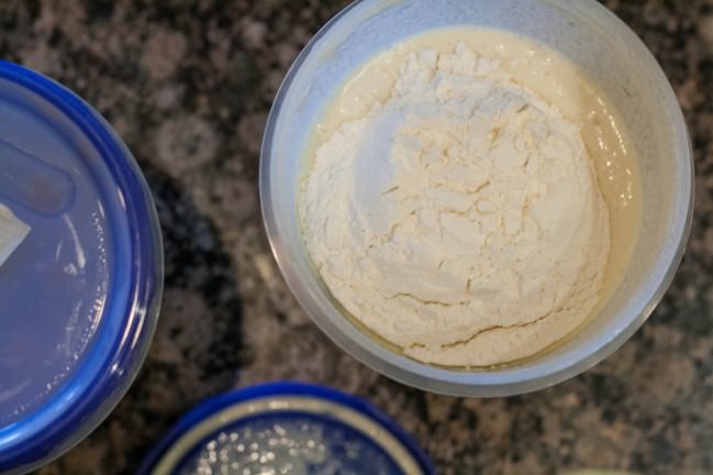 leftover eggnog pancakes add flour