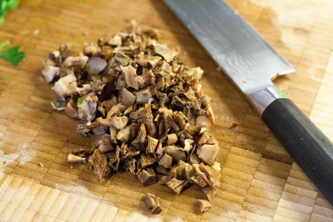 mushroom kale tamale filling chopped dried mushrooms