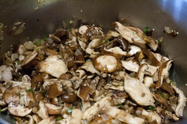 mushroom kale tamale filling fresh mushrooms