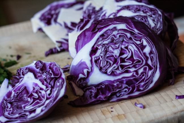 mushrooms sliders sliced cabbage