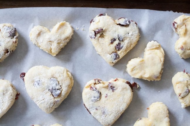 cherry lime scones ready for oven