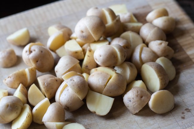 clam chowder mini potatoes