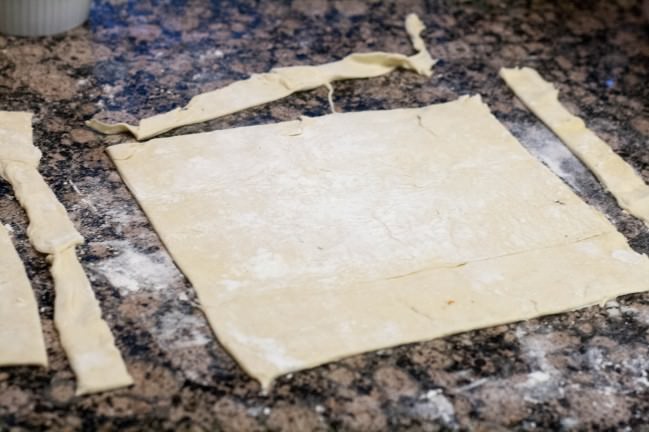 ricotta squash tart edging dough