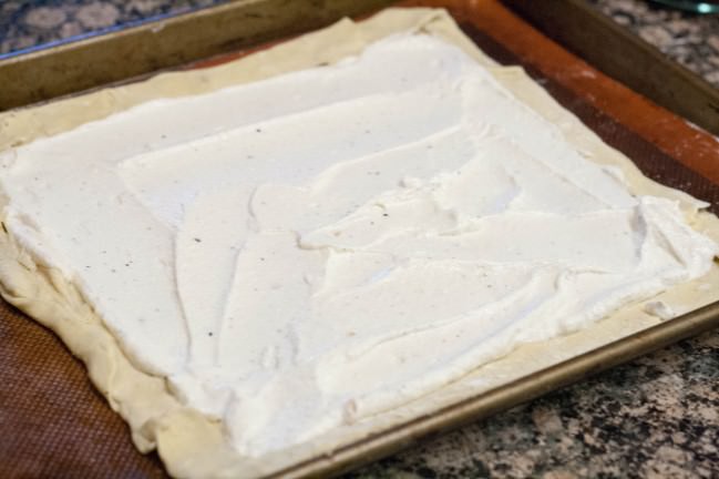 ricotta squash tart with filling