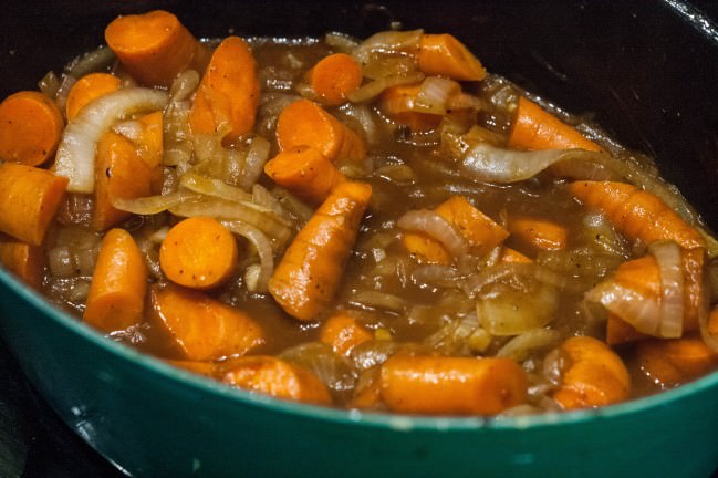 boeuf bourguinon veggies plus stock