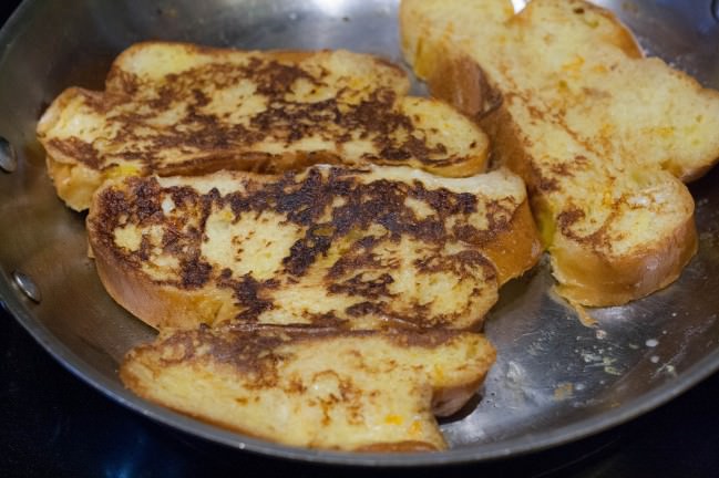 challah french toast flipped